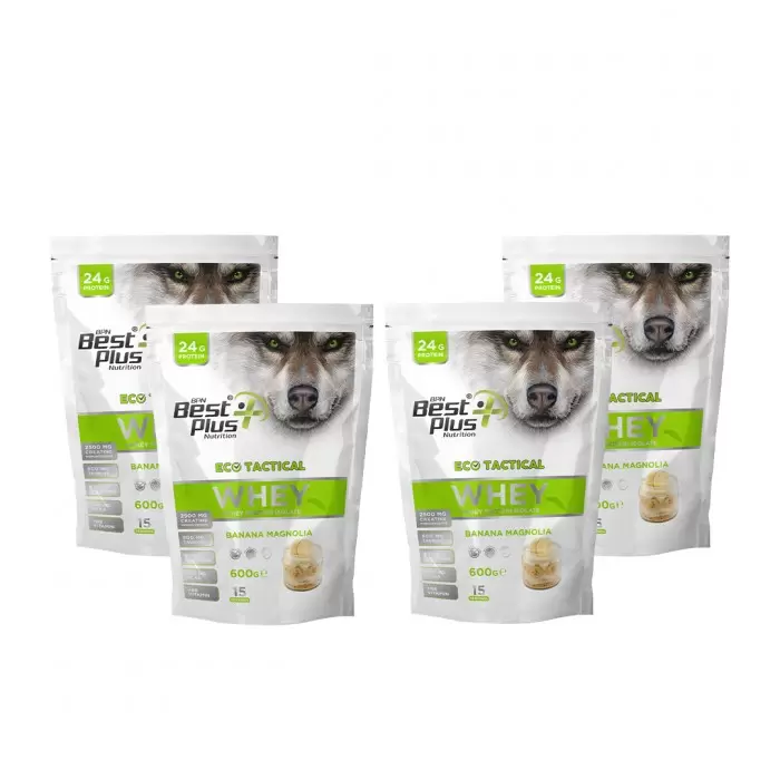 BPN Best Plus Nutrition Eco Tactical Whey 600 Gr 3 Alana 1 Bedava ( 4 x Bpn Eco Tactical Whey 600 Gr) Kombinasyon